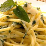 Fusion Feast: Rice Noodles Tossed in Italian Garlic Butter