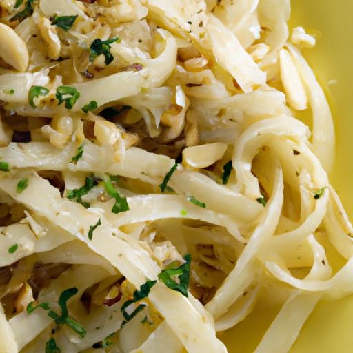 Fusion Feast: Rice Noodles Tossed in Italian Garlic Butter