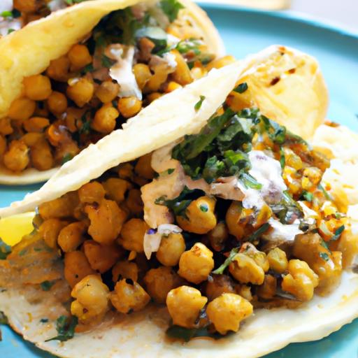 Flavorful Roasted Cauliflower & Chickpea Tacos to Savor