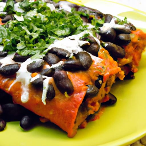 hearty Vegan Black Bean Enchiladas: flavorful & Nutritious