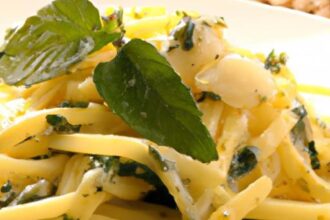 Fusion Feast: Rice Noodles Tossed in Italian Garlic Butter