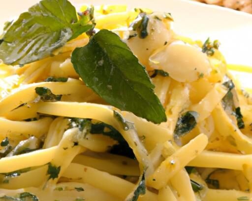 Fusion Feast: Rice Noodles Tossed in Italian Garlic Butter