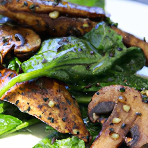 Savor the Flavor: Grilled Portobello & Spinach Salad Recipe