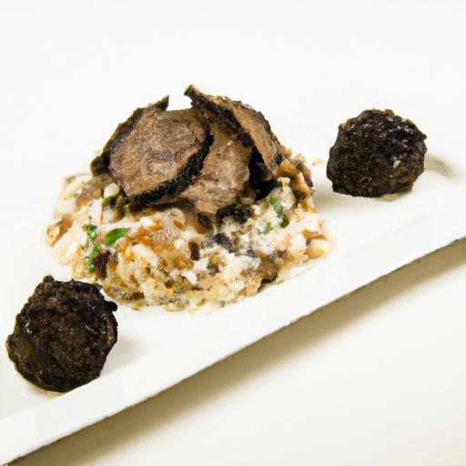 Decadent Truffle Risotto Paired with Tender Braised Lamb