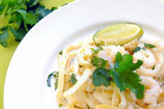 Tropical Twist: Pasta Bathed in Coconut Lemongrass Sauce