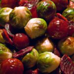Tangy Balsamic Glazed Brussels Sprouts with Sweet Cranberries