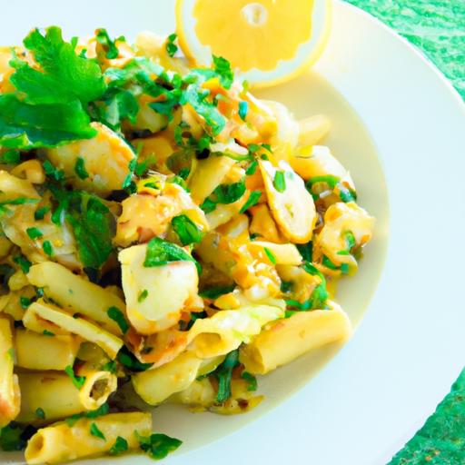 Tropical Twist: Pasta bathed in Coconut Lemongrass Sauce