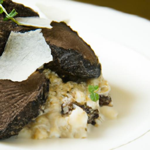 Decadent Truffle Risotto Paired with ⁢tender Braised lamb