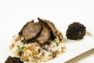 Decadent Truffle Risotto Paired with Tender Braised Lamb