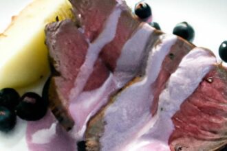 Bold Bison Tenderloin with Lush Blueberry Reduction Sauce