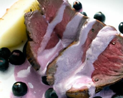 Bold Bison Tenderloin with Lush Blueberry Reduction Sauce