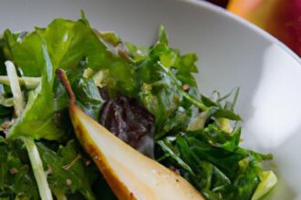 Crisp Asian Pear & Spinach Salad: A Fresh Flavor Fusion