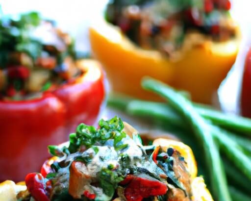 Flavor-Packed Mushroom & Spinach Stuffed Peppers Recipe
