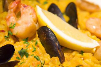 Savor the Flavors: Seafood Paella with Golden Saffron Rice