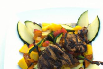 Savor the Zesty Twist: Teriyaki Grilled Steak Salad Delight