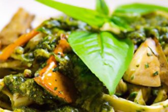 Udon Meets Basil Pesto: A Fusion Noodle Delight Unveiled