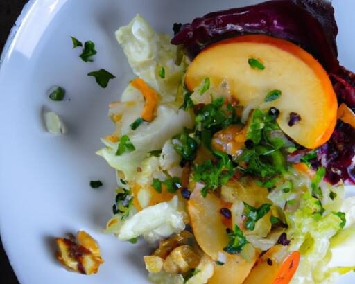 Smoky Charred Cabbage & Apple Salad: A Flavorful Twist
