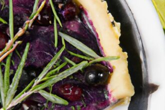 A Flavorful Fusion: Black Currant and Thyme Tart Delight