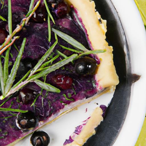 A Flavorful Fusion: Black Currant and Thyme Tart Delight