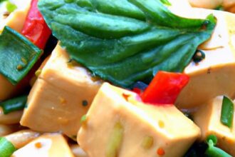 Penne Meets Thai Basil: A Flavorful Tofu Twist Delight