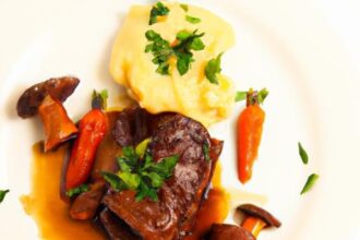 Melt-in-Your-Mouth Slow-Cooked Beef Cheeks with Polenta