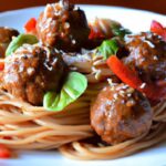 Teriyaki Meatballs Meet Spaghetti: A Fusion Feast Unveiled