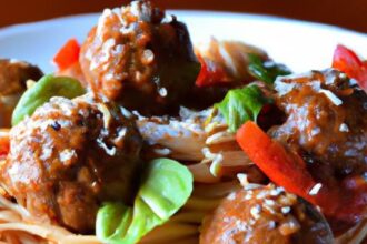 Teriyaki Meatballs Meet Spaghetti: A Fusion Feast Unveiled