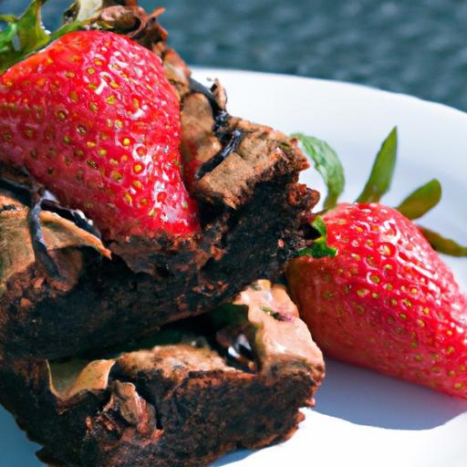 Sweet Meets Tangy: Balsamic Glaze on Strawberry Brownies