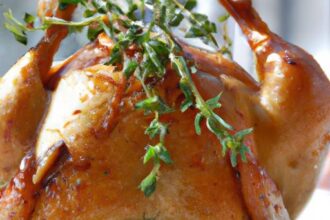 Savor Roasted Capon Stuffed with Brioche and Fresh Herbs