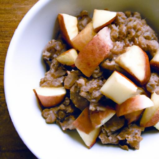Hearty Buckwheat Porridge with Apples and Warm Cinnamon
