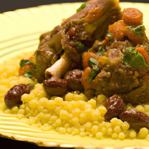 Savoring Couscous Pearls Paired with Moroccan Lamb Tagine