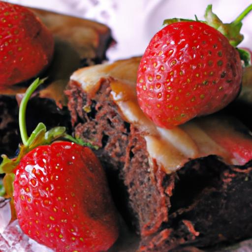 Sweet Meets Tangy: Balsamic Glaze on Strawberry Brownies