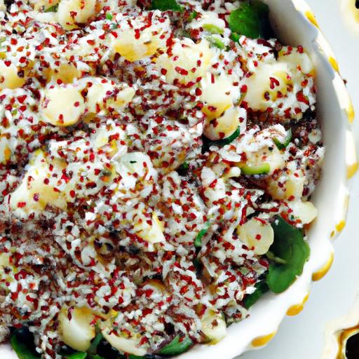 Fresh⁢ & Flavorful: Greek Quinoa bowls ⁤Topped with Tzatziki