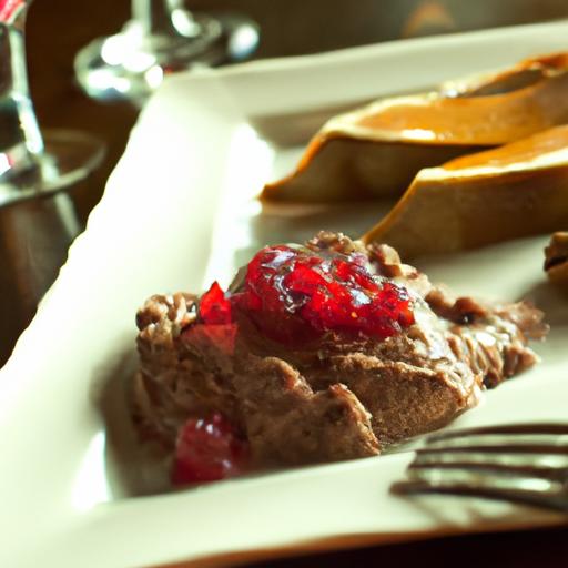 Decadent ⁣Duck Pâté paired with Tangy Cranberry Compote