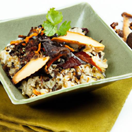 Earthy Elegance: Wild Rice and Roasted Mushroom Salad Delight