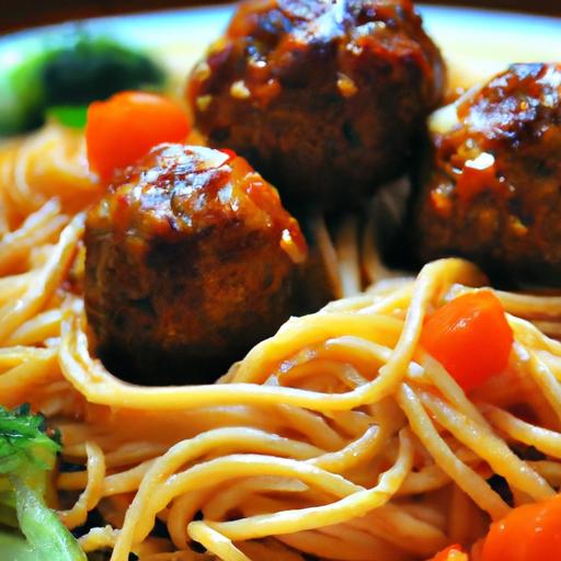 teriyaki Meatballs Meet Spaghetti: A Fusion Feast Unveiled