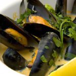Aromatic Steamed Mussels in Coconut Lemongrass Broth Delight