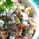 Fresh & Flavorful: Greek Quinoa Bowls Topped with Tzatziki