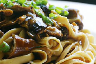 Spicy Dan Dan Noodles with Savory Mushroom-Walnut Crumble