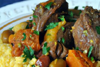 Savoring Couscous Pearls Paired with Moroccan Lamb Tagine