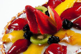 Glossy Delight: Crafting the Perfect Mirror Glaze Fruit Tart
