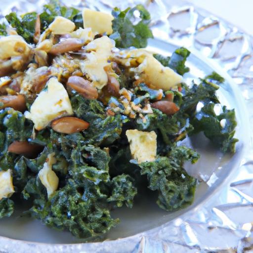 Nutritious Spelt Berry Salad with Kale & Crunchy Walnuts