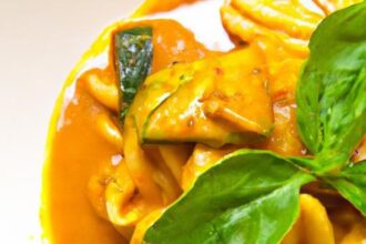 Fusion Flavors: Pasta with Thai Red Curry and Basil Twist
