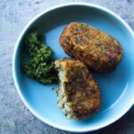 Nutty Quinoa & Kale Patties with Creamy Tahini Dip Delight