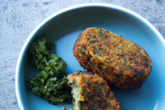 Nutty Quinoa & Kale Patties with Creamy Tahini Dip Delight