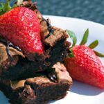 Sweet Meets Tangy: Balsamic Glaze on Strawberry Brownies