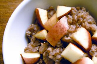 Hearty Buckwheat Porridge with Apples and Warm Cinnamon
