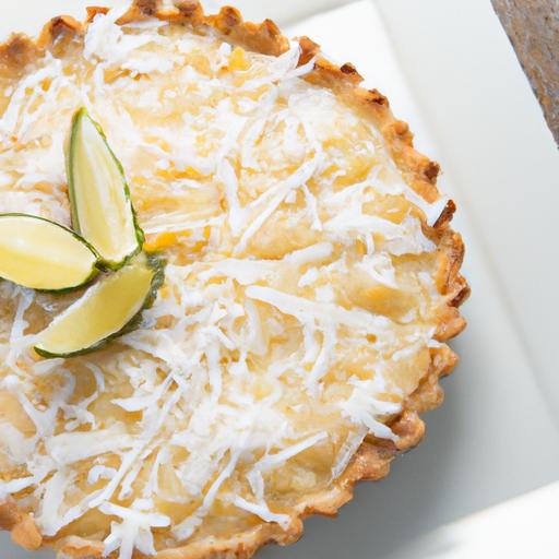 Zesty Coconut and Lime Tart: A Tropical Twist to Savor