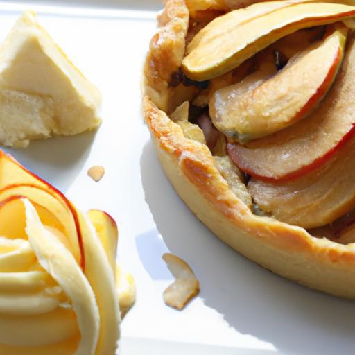 Velvety Almond Cream Tart with Roasted Apple Delight