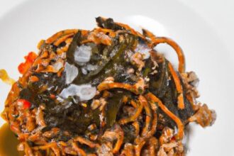 Umami Fusion: Spaghetti Puttanesca with Kombu & Bonito Flakes